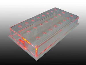 espositore plexiglas led