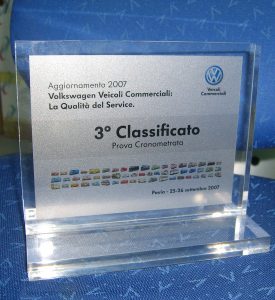 targa premio plexiglass